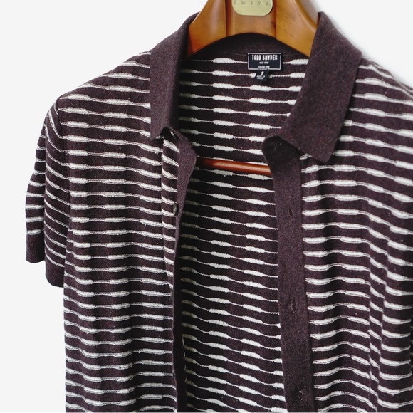 Todd Snyder Knit Italian Yarn Sweater Polo - Picture 3 of 6